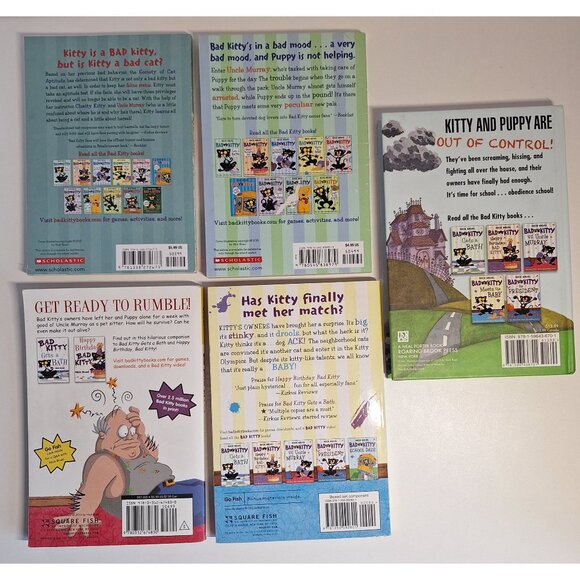 5 Bad Kitty Book School Daze Meets The Baby Murray Test & Puppys Big Day Lot - Picture 2 of 6